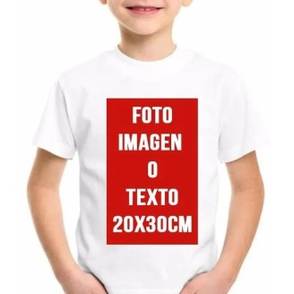 Remeras de Niño Personalizadas, con diseño a elección